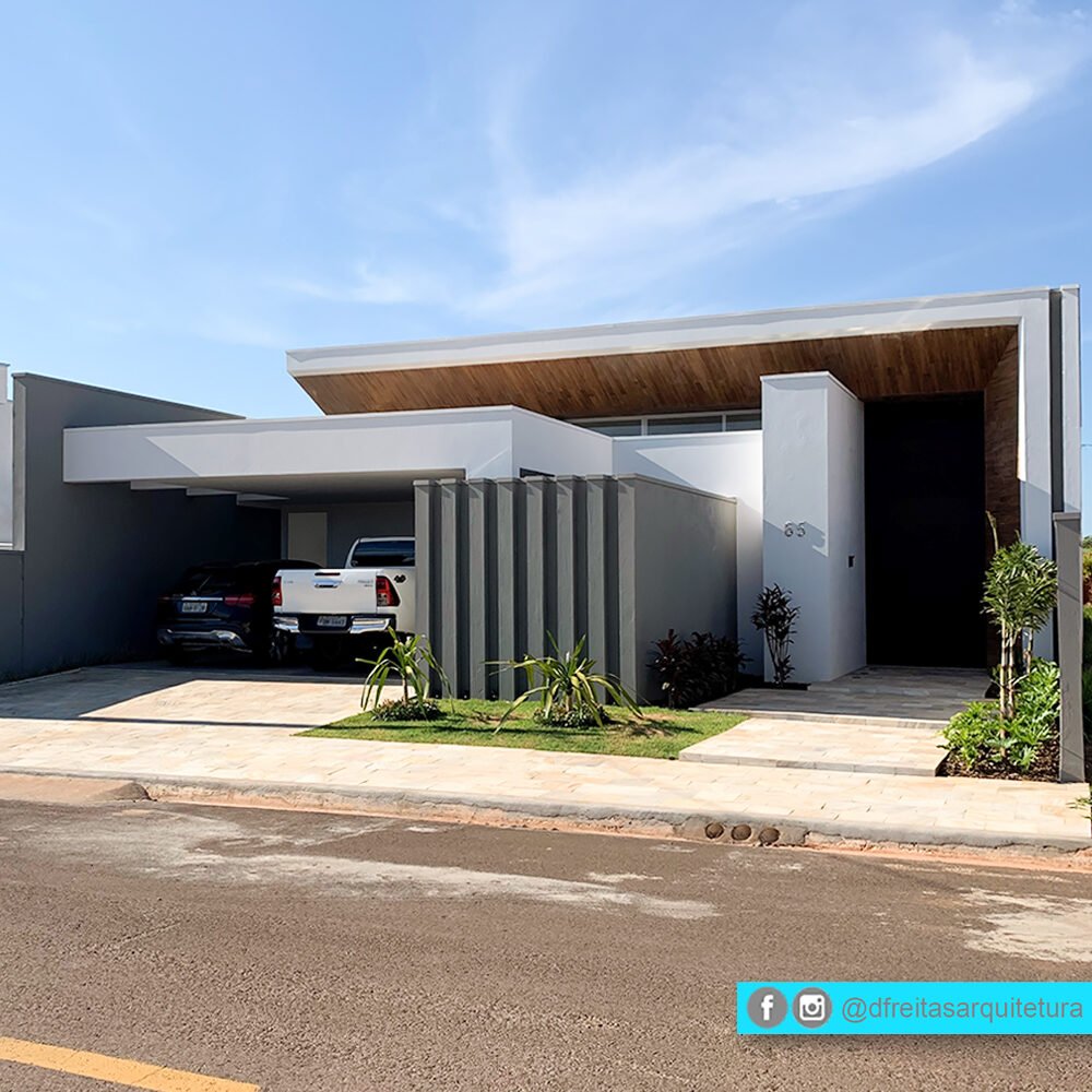 Casa BH em Osvaldo Cruz, 2019 — projeto de arquitetura residencial, fachada frontal